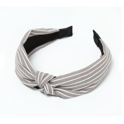 Korean style cute stripe durable knot hair clasp